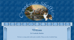 Desktop Screenshot of creeksideshelties.com