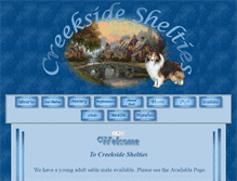 Tablet Screenshot of creeksideshelties.com